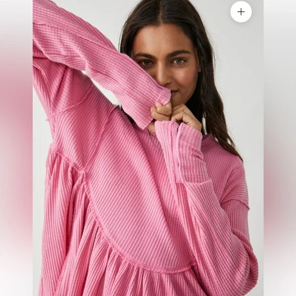 Free People Oh My Babydoll in Pink Carnation - Picture 7 of 9